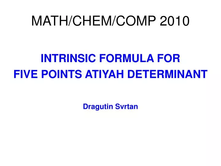 math chem comp 2010