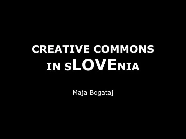 creative commons in s love nia
