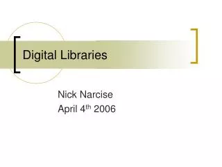 Digital Libraries