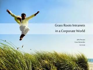 Grass Roots Intranets in a Corporate World