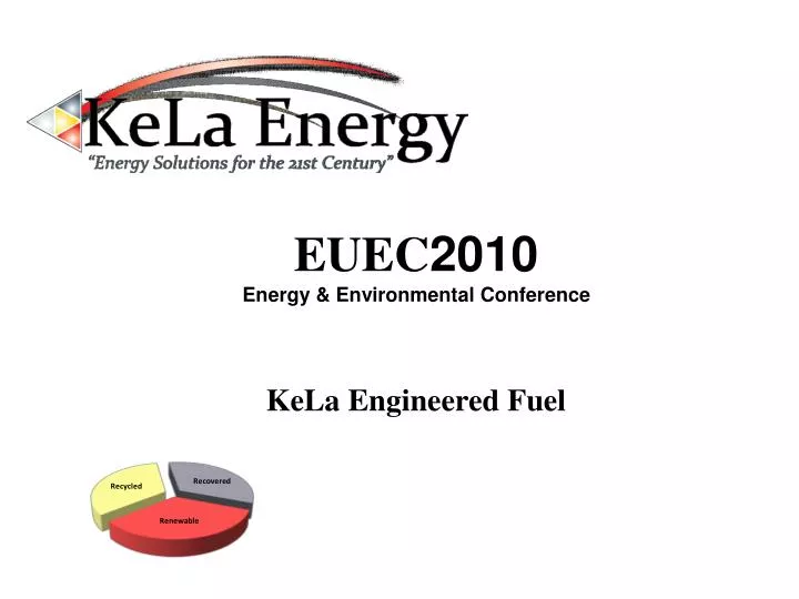 euec 2010 energy environmental conference kela engineered fuel