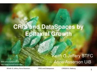 CRIS and DataSpaces by Epitaxial Growth