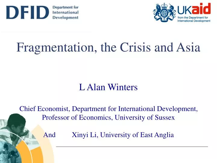 fragmentation the crisis and asia