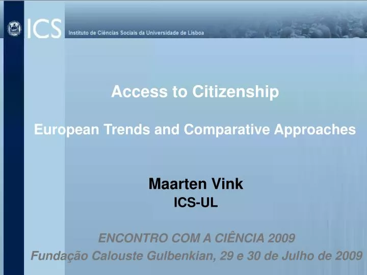 access to citizenship european trends and comparative approaches