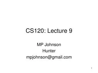 CS120: Lecture 9