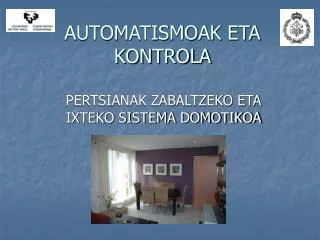 automatismoak eta kontrola