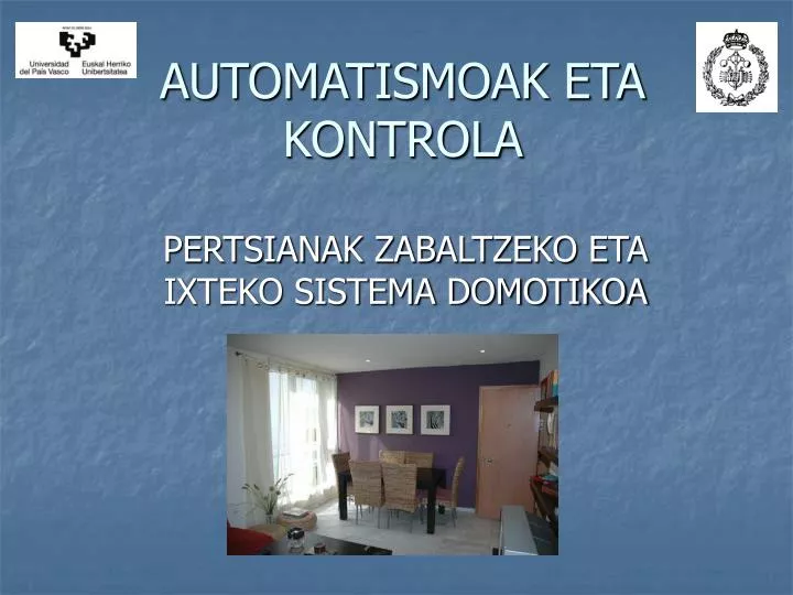 automatismoak eta kontrola