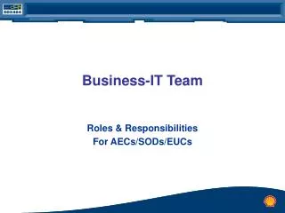 Business-IT Team