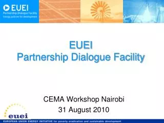 EUEI Partnership Dialogue Facility