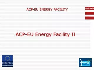 ACP-EU Energy Facility II