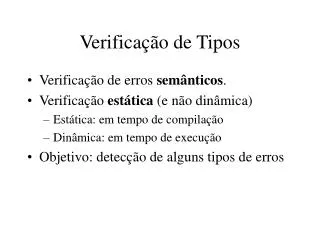 verifica o de tipos