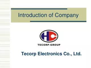 Introduction of Company