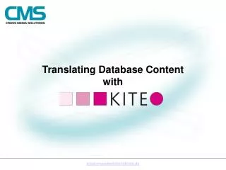 Translating Database Content with