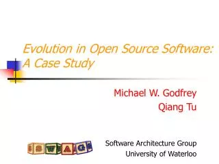 evolution in open source software a case study