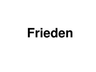 frieden