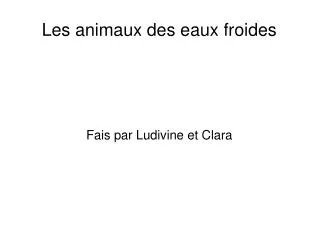 fais par ludivine et clara