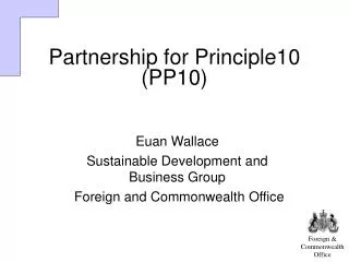 Partnership for Principle10 (PP10)