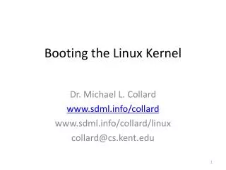 Booting the Linux Kernel