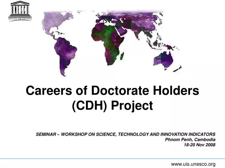careers of doctorate holders cdh project