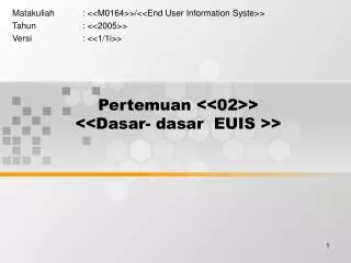 pertemuan 02 dasar dasar euis