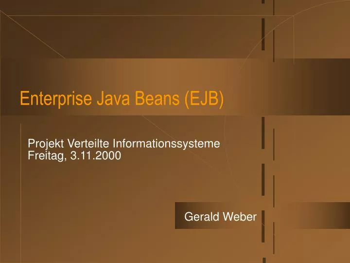 enterprise java beans ejb