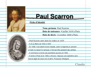 paul scarron