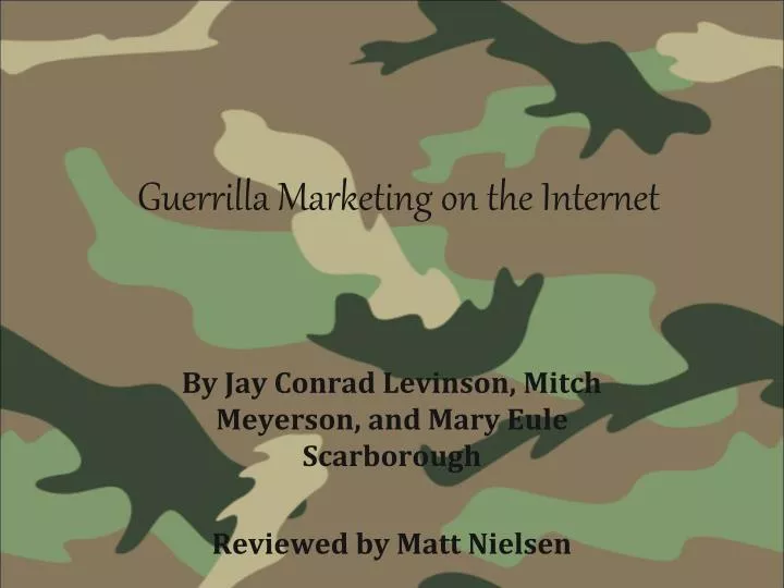 guerrilla marketing on the internet