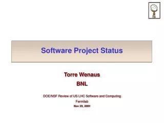 Software Project Status