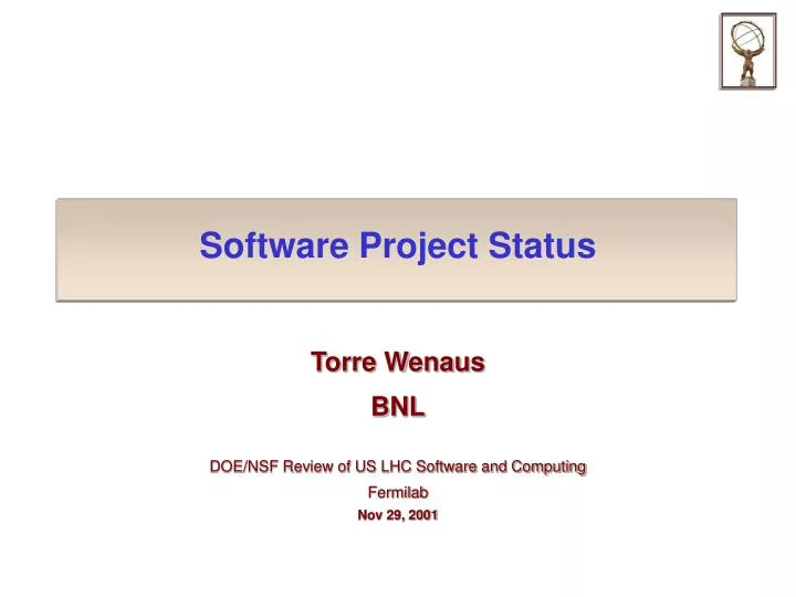 software project status