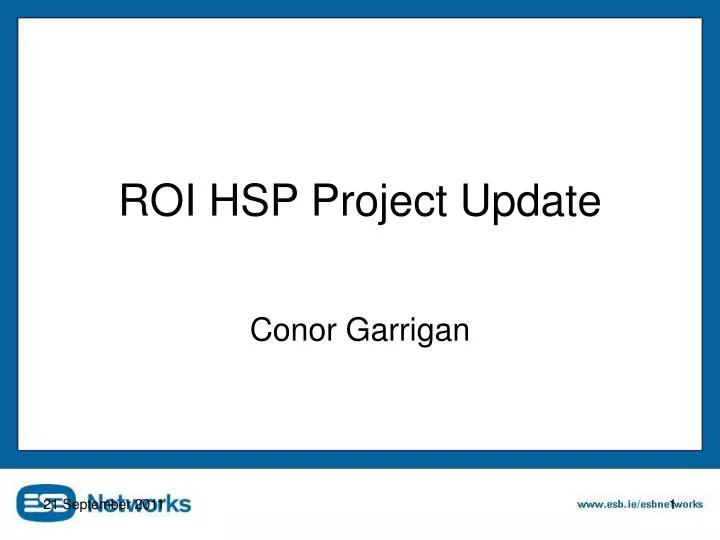 roi hsp project update