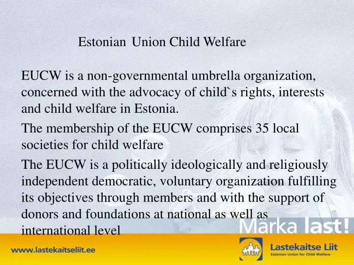 estonian union child welfare