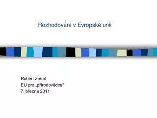 rozhodov n v evropsk unii
