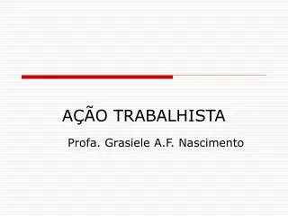 a o trabalhista