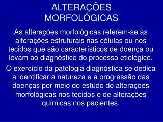 altera es morfol gicas