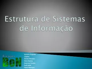 estrutura de sistemas de informa o