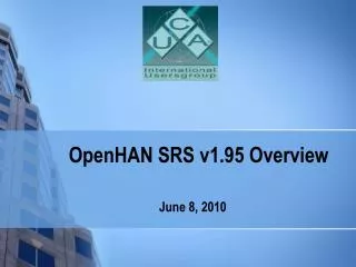 OpenHAN SRS v1.95 Overview