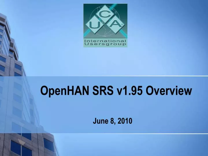 openhan srs v1 95 overview