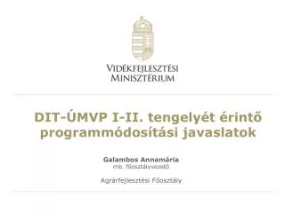 dit mvp i ii tengely t rint programm dos t si javaslatok