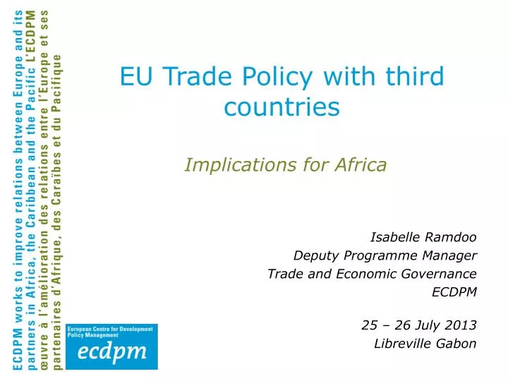 eu trade policy with third countries