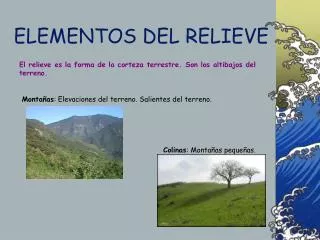 elementos del relieve