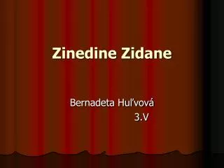zinedine zidane
