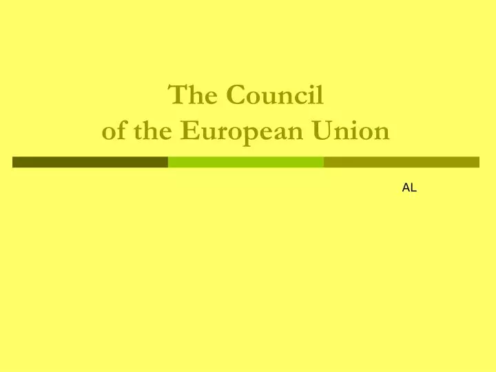 the council of the european union