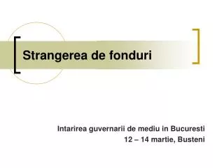 str a ngerea de fonduri