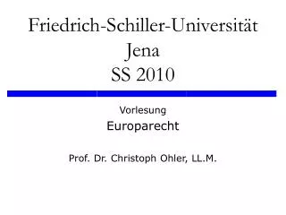 friedrich schiller universit t jena ss 2010