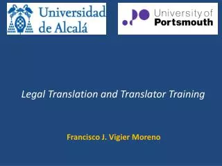 Legal Translation and Translator Training
