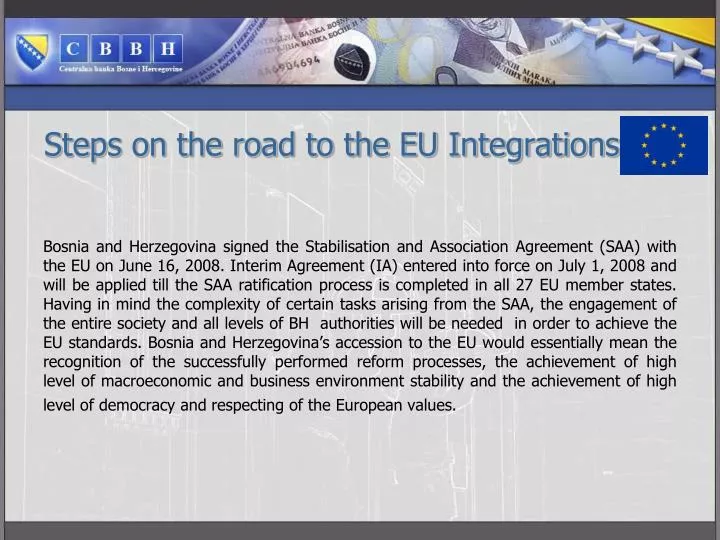 steps on the road to the eu integrations