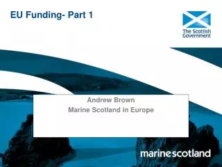 EU Funding- Part 1