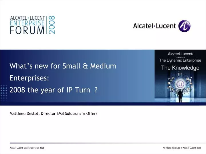 what s new for small medium enterprises 2008 the year of ip turn