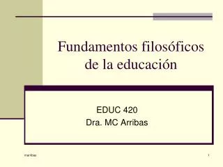 fundamentos filos ficos de la educaci n