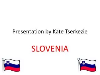 Presentation by Kate Tserkezie